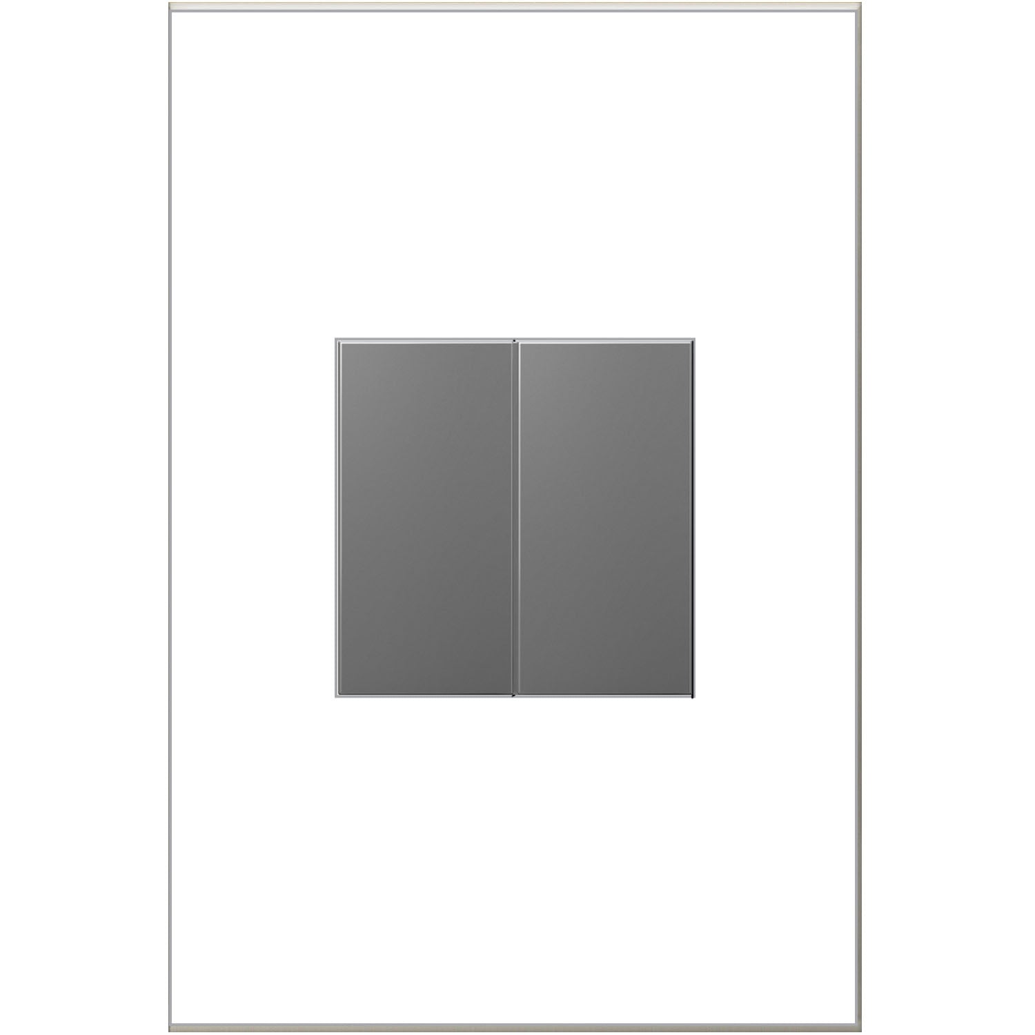 Legrand - AABK1M4 - Blank, Half-Size - Adorne - Magnesium