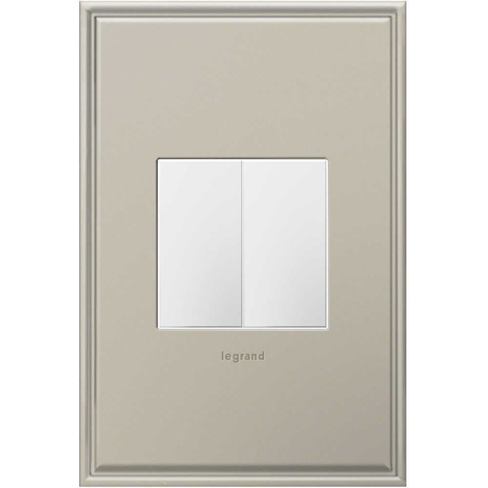 Legrand - AABK1W4 - Blank, Half-Size - adorne - White