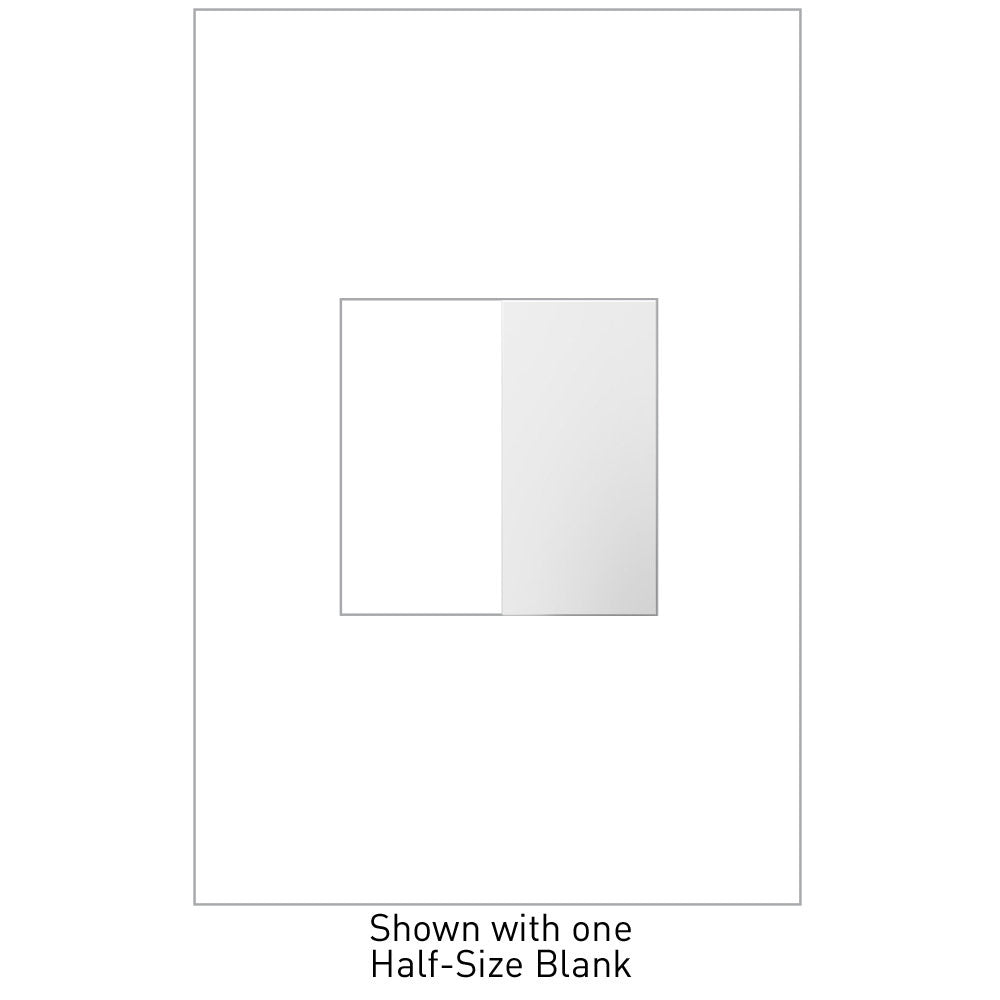 Legrand - AABK1W4 - Blank, Half-Size - adorne - White
