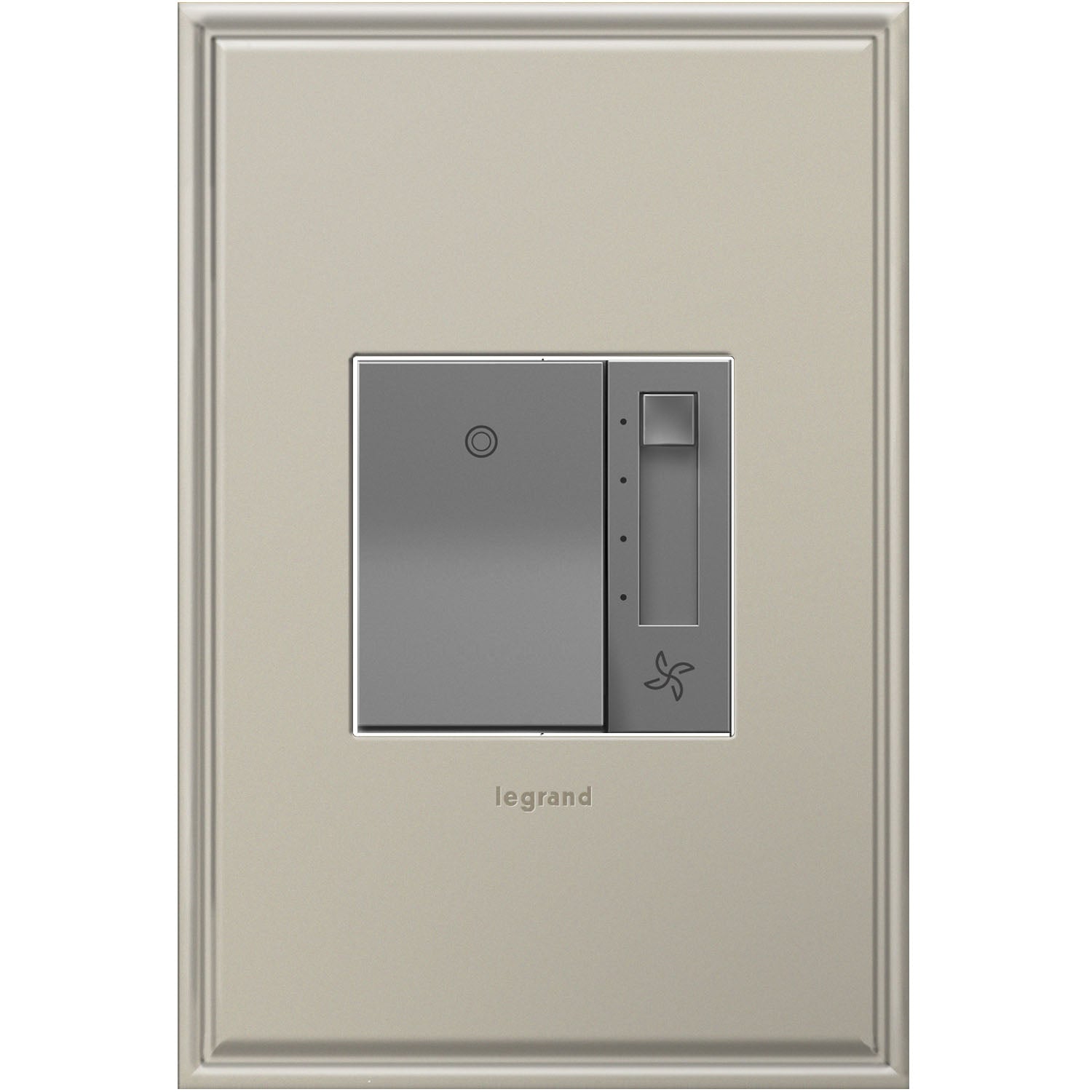 Legrand - AAFN4S16AM4 - Paddle Fan Speed Control Switch with Microban - adorne - Magnesium