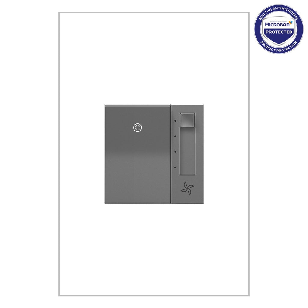 Legrand - AAFN4S16AM4 - Paddle Fan Speed Control Switch with Microban - adorne - Magnesium