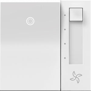Legrand - AAFN4S16AW4 - Paddle Fan Speed Control Switch with Microban - adorne - White