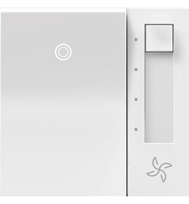 Legrand - AAFN4S16AW4 - Paddle Fan Speed Control Switch with Microban - adorne - White