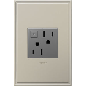 Legrand - ARPS152M4 - 15A Energy-Saving On/Off Outlet - adorne - Magnesium