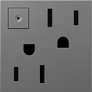 Legrand - ARPS152M4 - 15A Energy-Saving On/Off Outlet - adorne - Magnesium