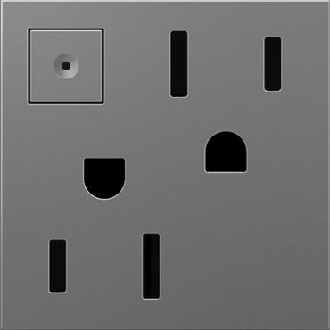 Legrand - ARPS152M4 - 15A Energy-Saving On/Off Outlet - adorne - Magnesium