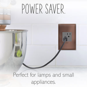Legrand - ARPS152M4 - 15A Energy-Saving On/Off Outlet - adorne - Magnesium