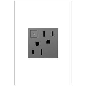 Legrand - ARPS152M4 - 15A Energy-Saving On/Off Outlet - adorne - Magnesium
