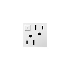 Legrand - ARPS152W4 - 15A Energy-Saving On/Off Outlet - adorne - White