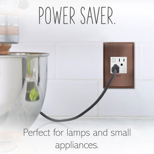 Legrand - ARPS152W4 - 15A Energy-Saving On/Off Outlet - adorne - White