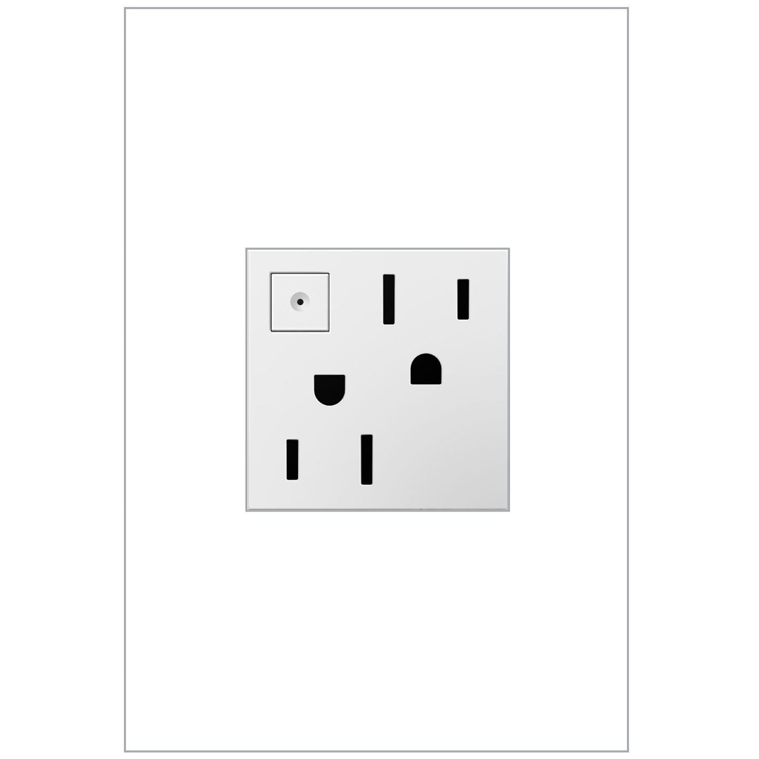 Legrand - ARPS152W4 - Energy-Saving On/Off Outlet - Adorne - White