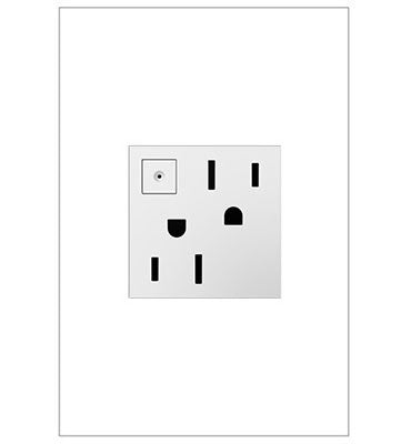 Legrand - ARPS152W4 - 15A Energy-Saving On/Off Outlet - adorne - White