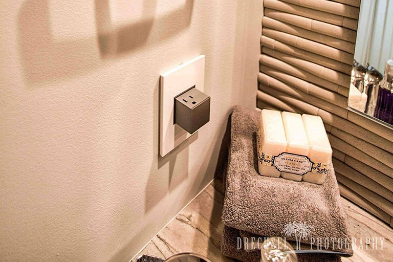 Legrand - ARPTR151GM2 - 15A One-Gang Pop-Out Outlet - adorne - Magnesium
