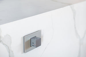 Legrand - ARPTR151GM2 - 15A One-Gang Pop-Out Outlet - adorne - Magnesium