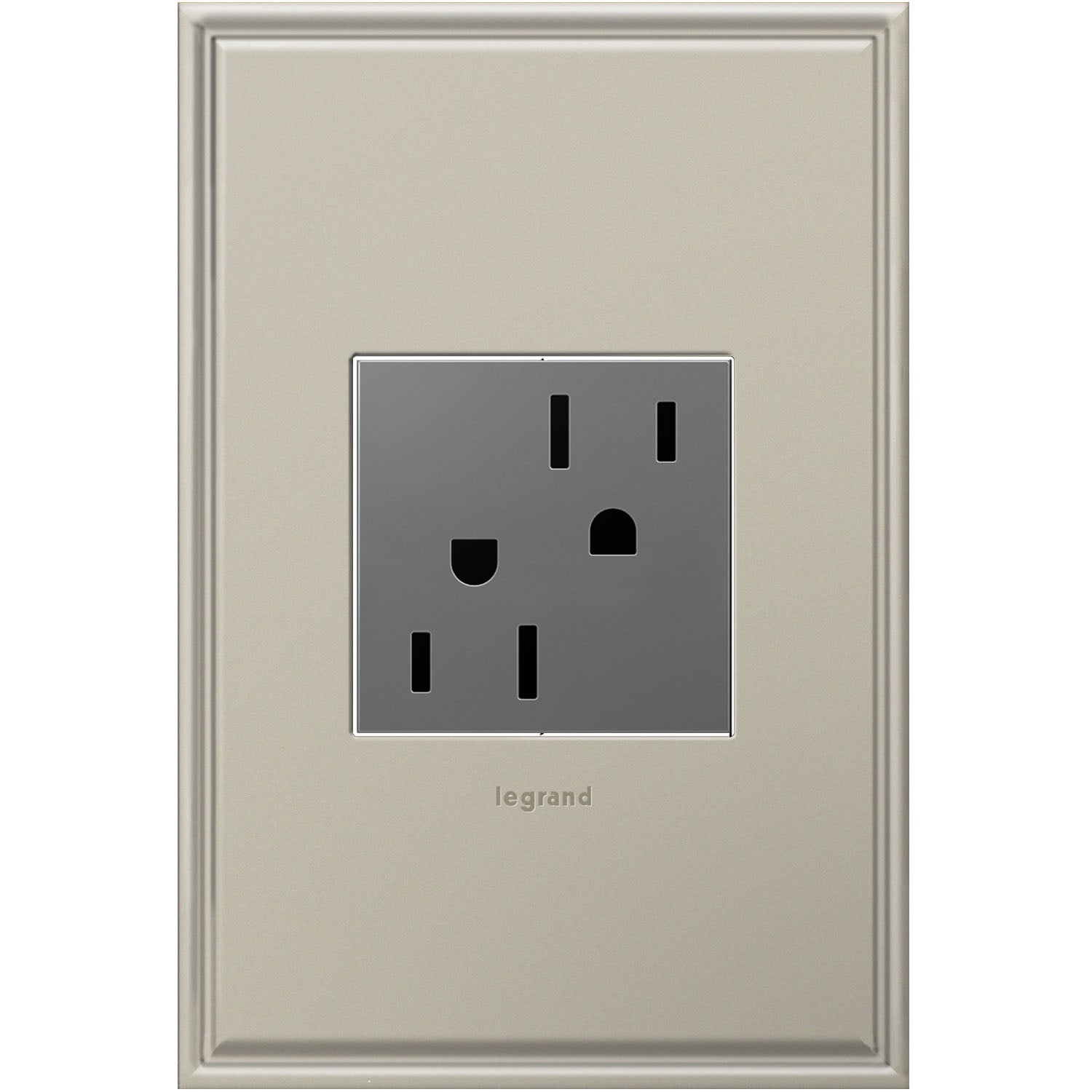 Legrand - ARTR152M4 - Tamper-Resistant Outlet - Adorne - Magnesium