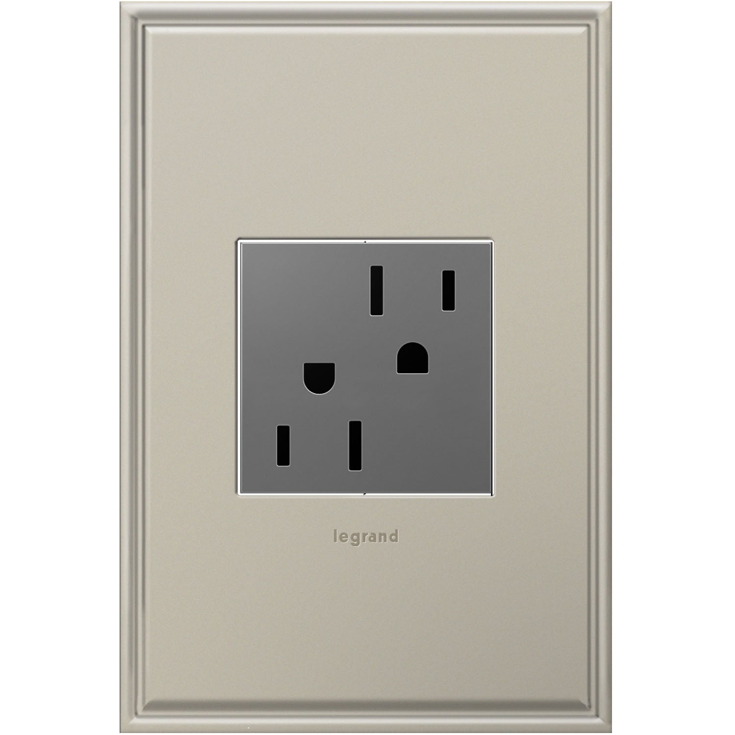 Legrand - ARTR152M4 - 15A Dual Tamper-Resistant Outlet - adorne - Magnesium