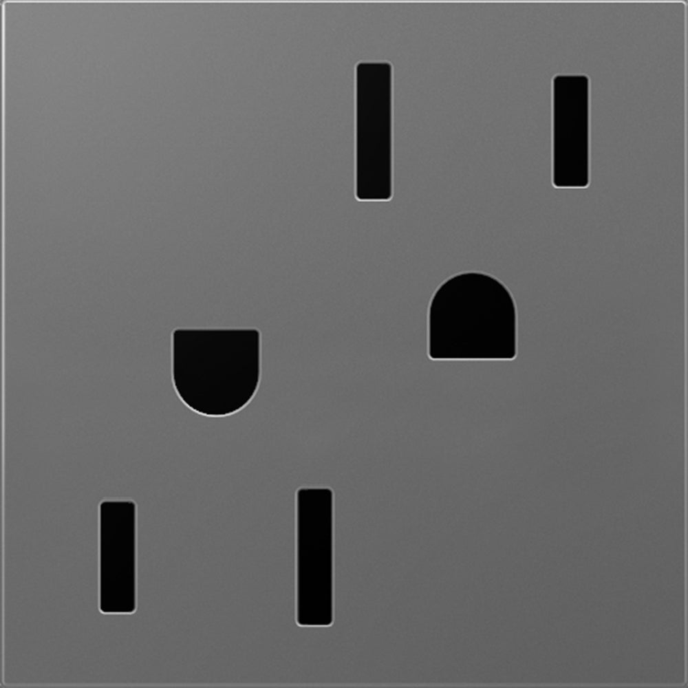 Legrand - ARTR152M4 - 15A Dual Tamper-Resistant Outlet - adorne - Magnesium