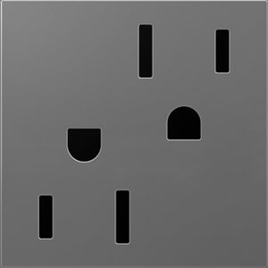 Legrand - ARTR152M4 - 15A Dual Tamper-Resistant Outlet - adorne - Magnesium