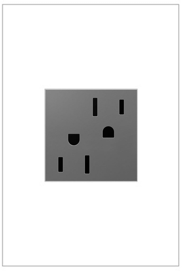 Legrand - ARTR152M4 - 15A Dual Tamper-Resistant Outlet - adorne - Magnesium