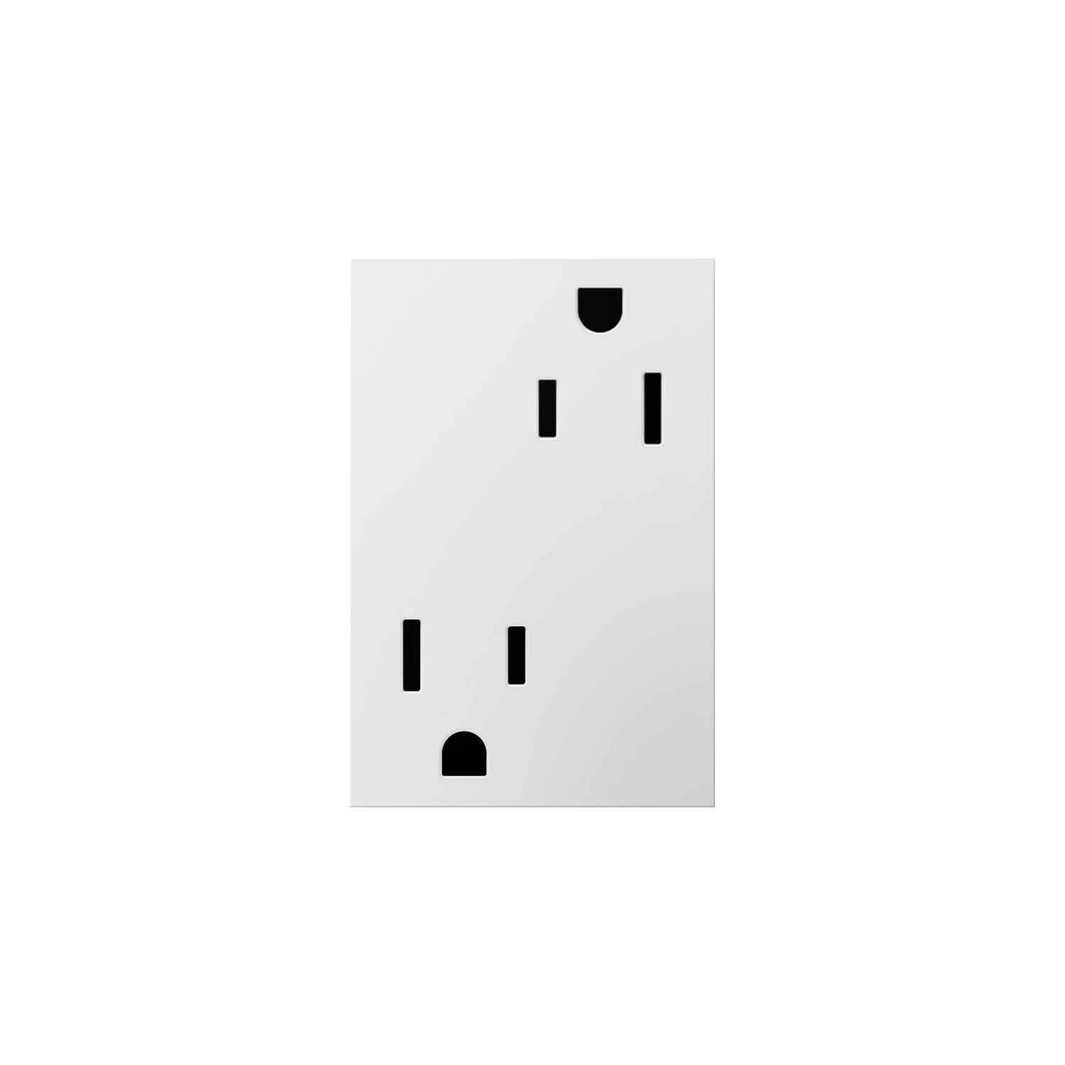 Legrand - ARTR153W4 - 15A Dual Tamper-Resistant Plus-Size Outlet - adorne - White