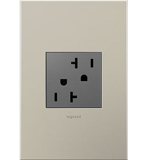 Legrand - ARTR202M4 - 20A Dual Tamper-Resistant Outlet - adorne - Magnesium