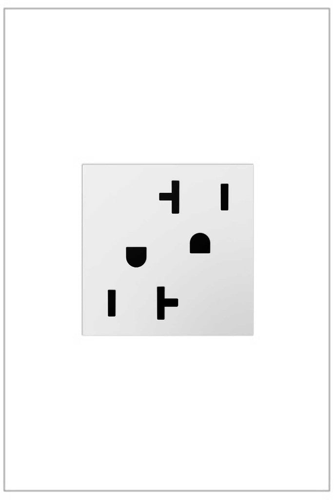 Legrand - ARTR202W4 - 20A Dual Tamper-Resistant Outlet - adorne - White