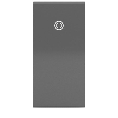 Legrand - ASPD1531M4 - Paddle Switch, Half-Size with Microban - adorne - Magnesium