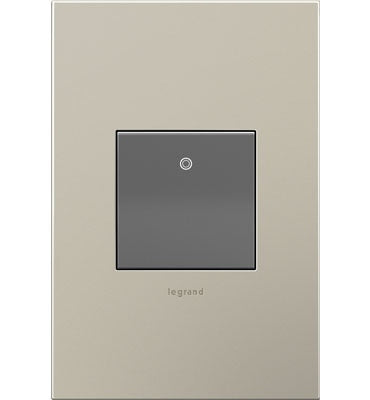 Legrand - ASPD2032M4 - 20A Paddle Switch with Microban - adorne - Magnesium