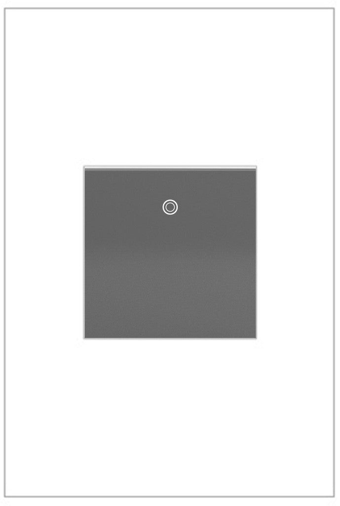 Legrand - ASPD2032M4 - 20A Paddle Switch with Microban - adorne - Magnesium