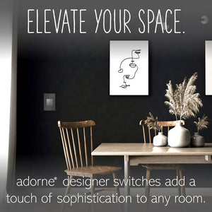 Legrand - ASTH1532M2 - Touch Switch with Microban - adorne - Magnesium
