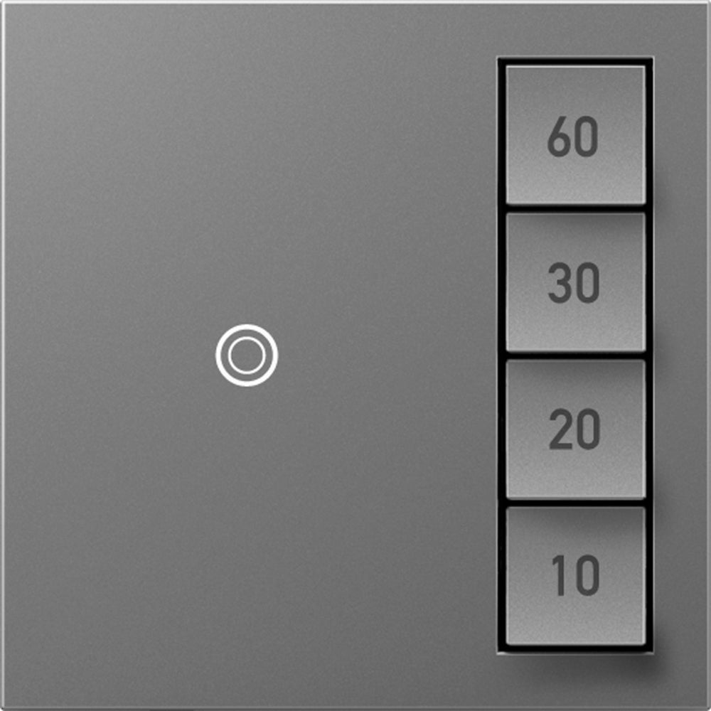 Legrand - ASTM2M2 - Timer Switch, Manual On/Timed Off with Microban - adorne - Magnesium