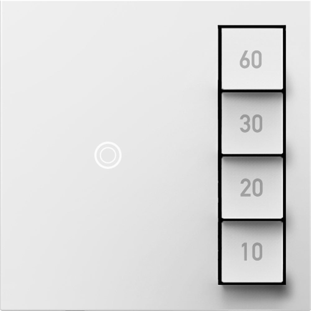 Legrand - ASTM2W2 - Timer Switch, Manual On/Timed Off with Microban - adorne - White