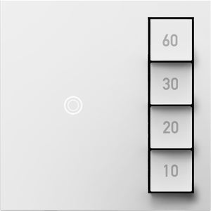 Legrand - ASTM2W2 - Timer Switch, Manual On/Timed Off with Microban - adorne - White
