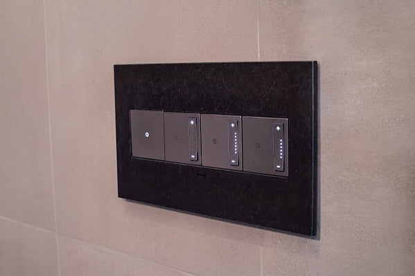 Legrand - ASTP1532M4 - sofTap Switch with Microban - adorne - Magnesium