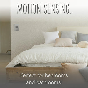 Legrand - ASVS12M4 - Motion Sensor Switch, Manual On/Auto Off with Microban - adorne - Magnesium