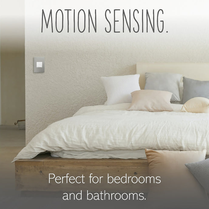 Legrand - ASVS12W4 - Motion Sensor Switch, Manual On/Auto Off with Microban - adorne - White