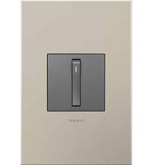 Legrand - ASWR1532M4 - Whisper Switch with Microban - adorne - Magnesium