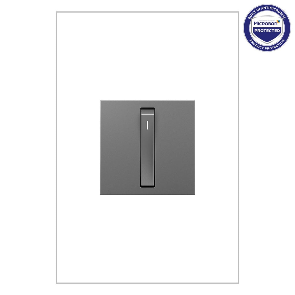 Legrand - ASWR1532M4 - Whisper Switch with Microban - adorne - Magnesium