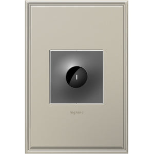 Legrand - ASWV1532M2 - 15A Wave Switch with Microban - adorne - Magnesium