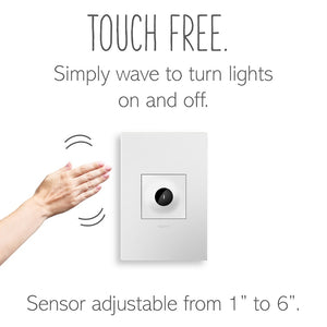 Legrand - ASWV1532W2 - 15A Wave Switch with Microban - adorne - White
