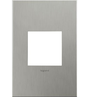 Legrand - AWC1G2BS4 - One-Gang Screwless Wall Plate - adorne - Brushed Stainless Steel