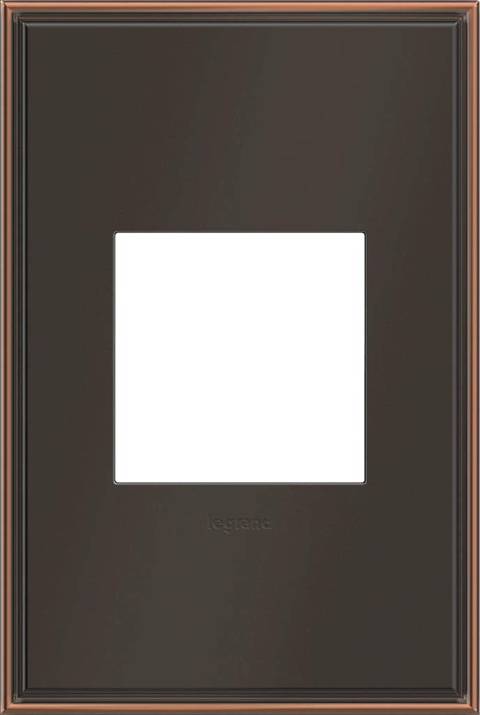 Legrand - AWC1G2OB4 - One-Gang Screwless Wall Plate - adorne - Oil Rubbed Bronze
