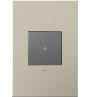 Legrand - AWC1G2SN4 - One-Gang Screwless Wall Plate - adorne - Satin Nickel