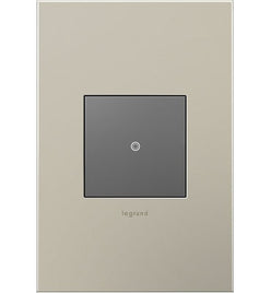 Legrand - AWC1G2SN4 - One-Gang Screwless Wall Plate - adorne - Satin Nickel