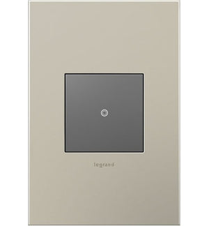 Legrand - AWC1G2SN4 - One-Gang Screwless Wall Plate - adorne - Satin Nickel
