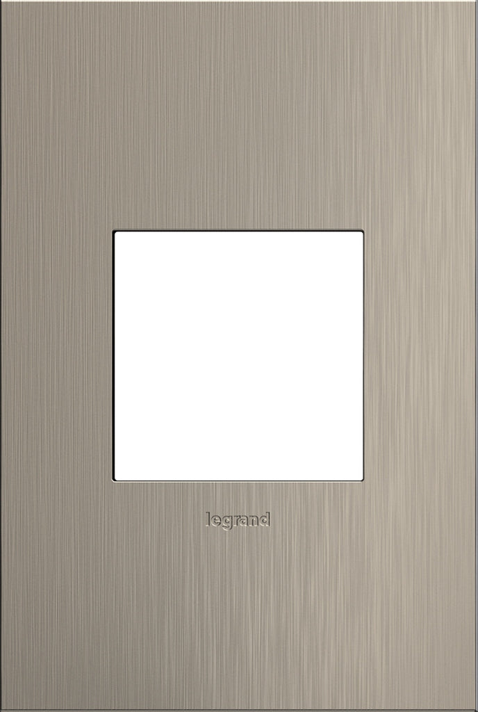 Legrand - AWC1G2SN4 - One-Gang Screwless Wall Plate - adorne - Satin Nickel