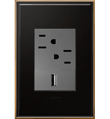 Legrand - AWC1G3OB4 - One-Gang-Plus Screwless Wall Plate - adorne - Oil Rubbed Bronze
