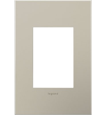 Legrand - AWC1G3SN4 - One-Gang-Plus Screwless Wall Plate - adorne - Satin Nickel