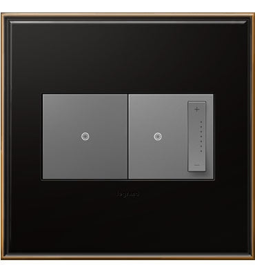 Legrand - AWC2GOB4 - Two-Gang Screwless Wall Plate - adorne - Oil Rubbed Bronze