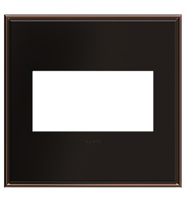 Legrand - AWC2GOB4 - Two-Gang Screwless Wall Plate - adorne - Oil Rubbed Bronze
